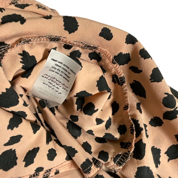 Quiz Sz 34 US 2 Wrap Dress Multicolor Midi Leopard Print Flowy Waist Tie - Picture 8 of 10